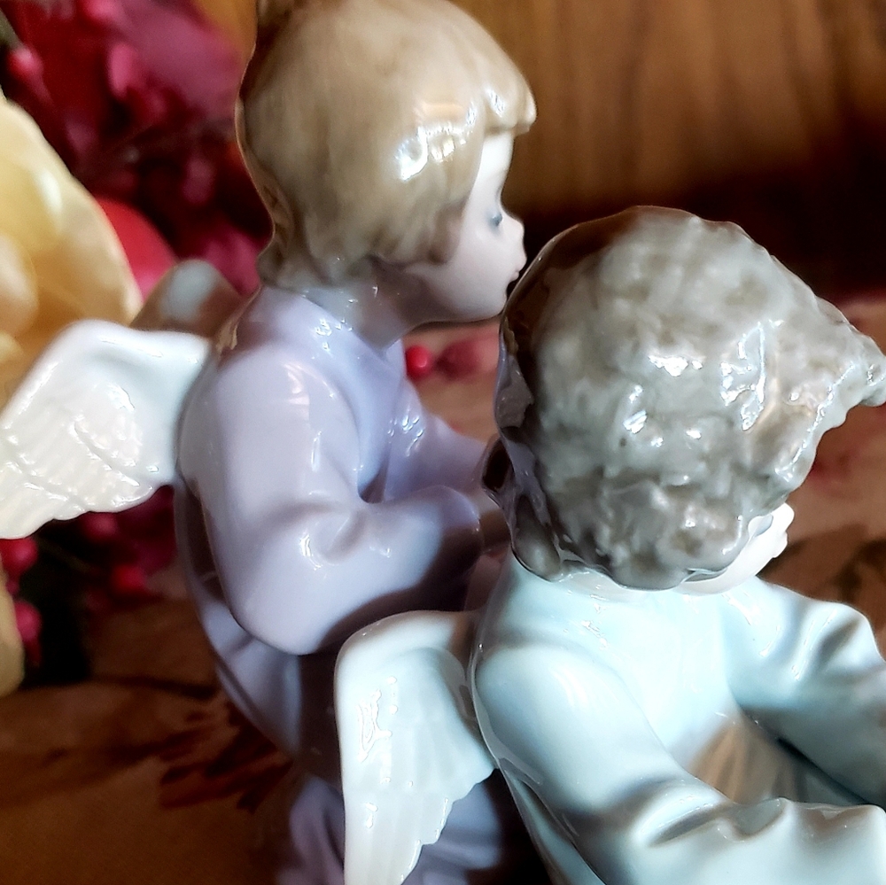LLADRO Angels - Angelito Pienando al Compañero #5.727 - 1989 VTG - Picture 10 of 16